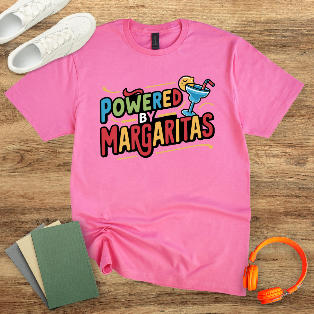 Powered By Margaritas Colourful Unisex Softstyle T-Shirt