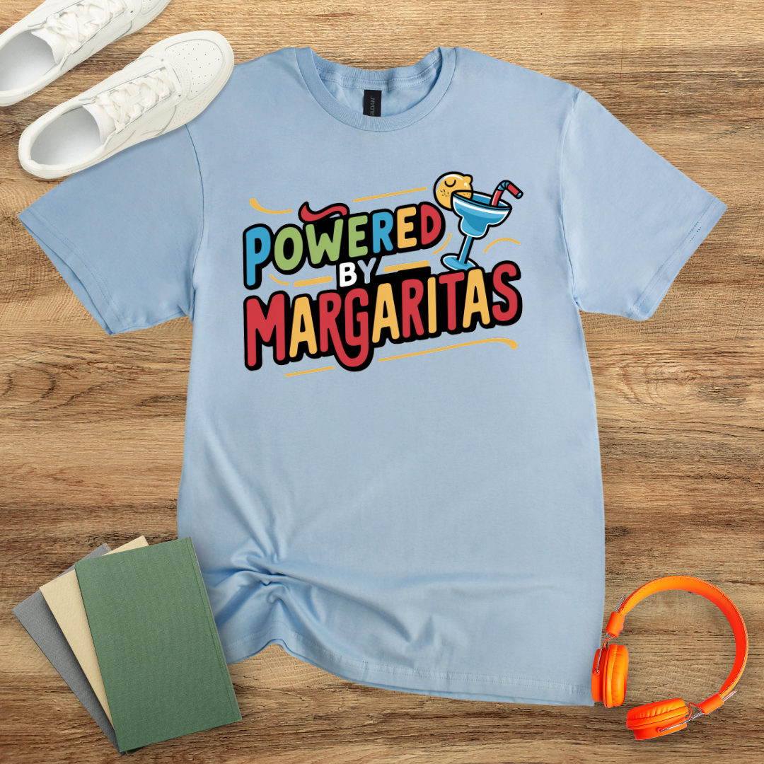 Powered By Margaritas Colourful Unisex Softstyle T-Shirt