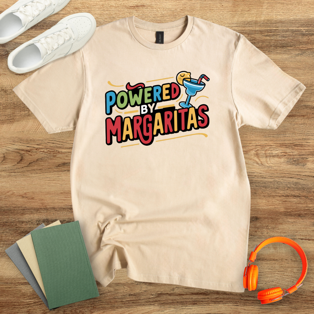 Powered By Margaritas Colourful Unisex Softstyle T-Shirt