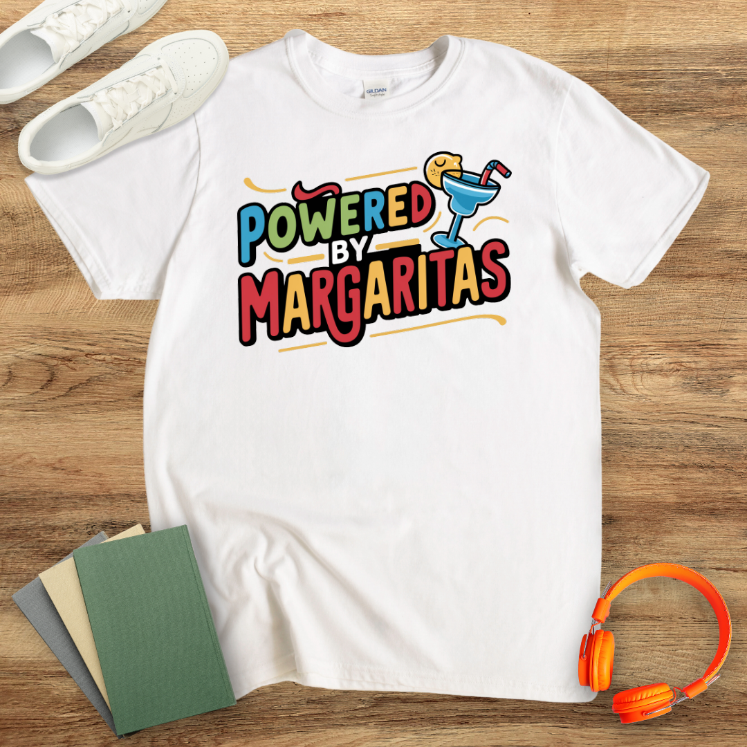 Powered By Margaritas Colourful Unisex Softstyle T-Shirt