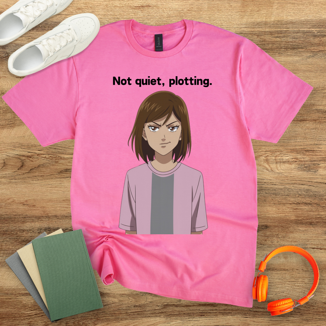 Not Quiet, Plotting Anime Unisex Softstyle T-Shirt