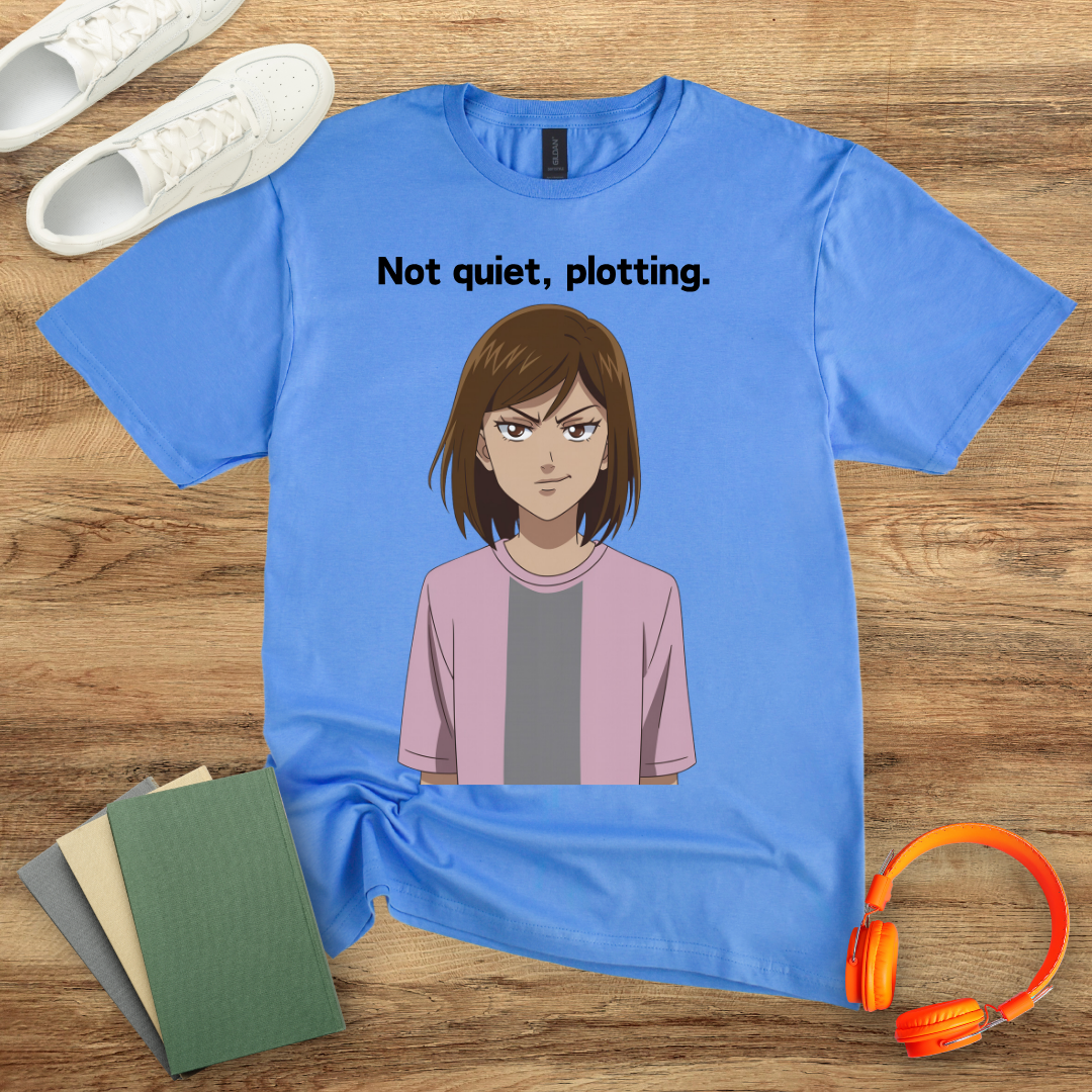 Not Quiet, Plotting Anime Unisex Softstyle T-Shirt