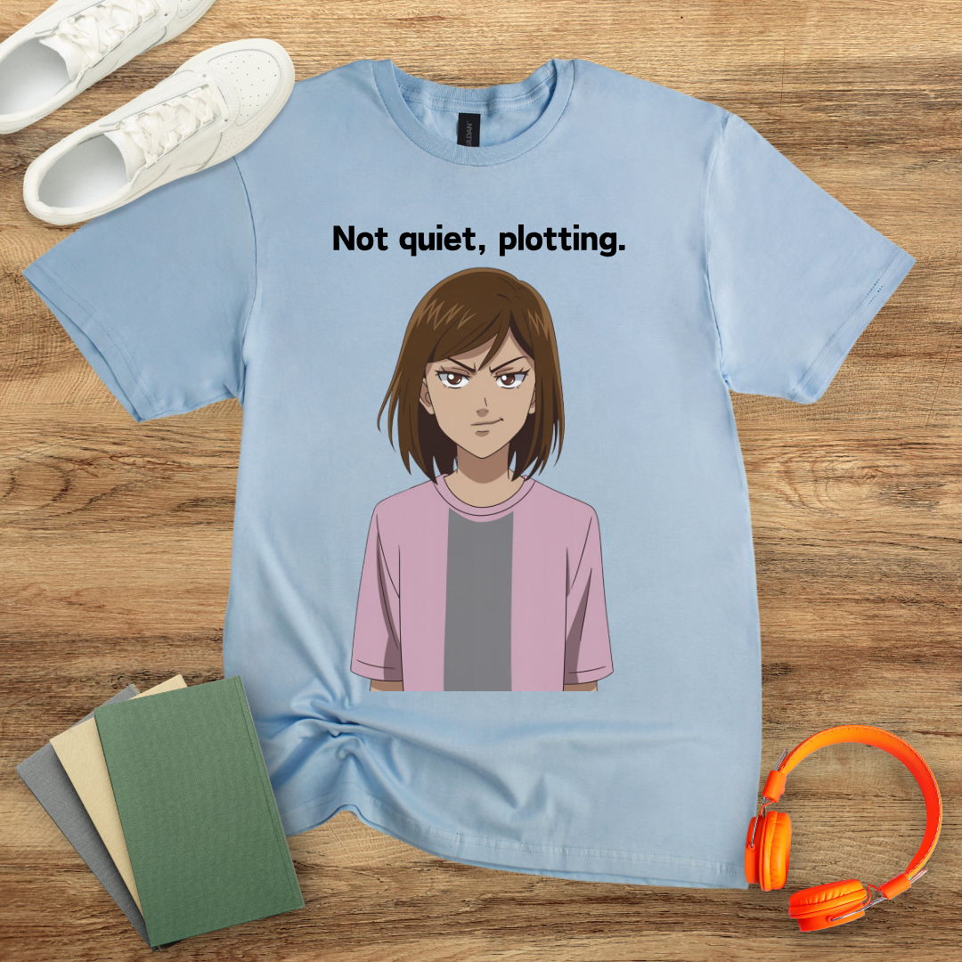 Not Quiet, Plotting Anime Unisex Softstyle T-Shirt