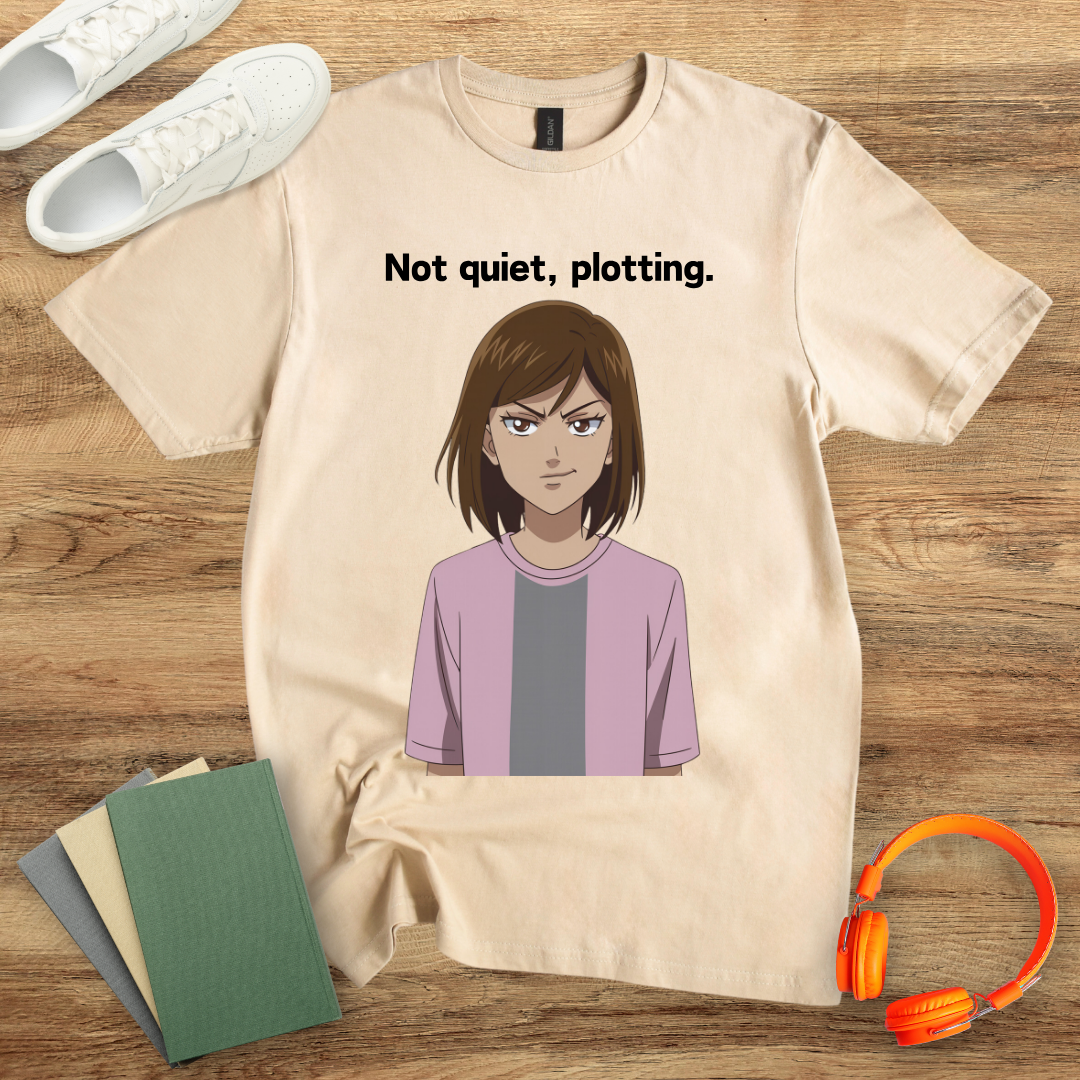 Not Quiet, Plotting Anime Unisex Softstyle T-Shirt